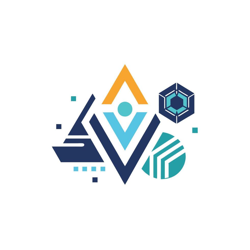 Creative and Elegant Minimalistic Logo Design for Technology and Software Company vector