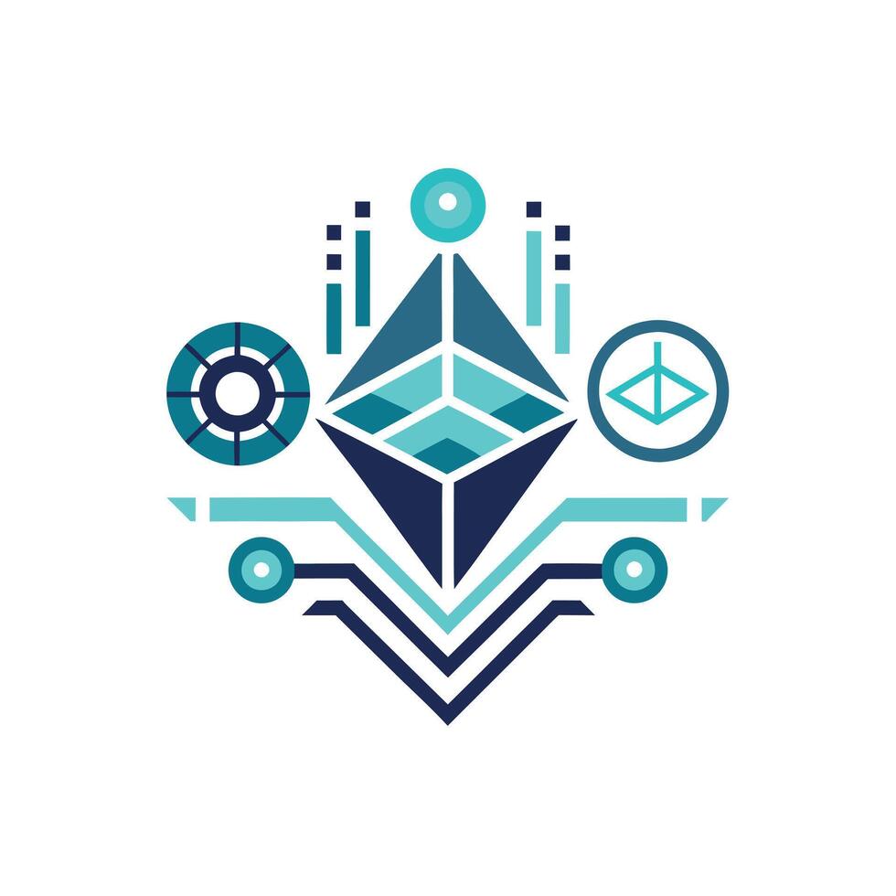 Creative and Elegant Minimalistic Logo Design for Technology and Software Company vector
