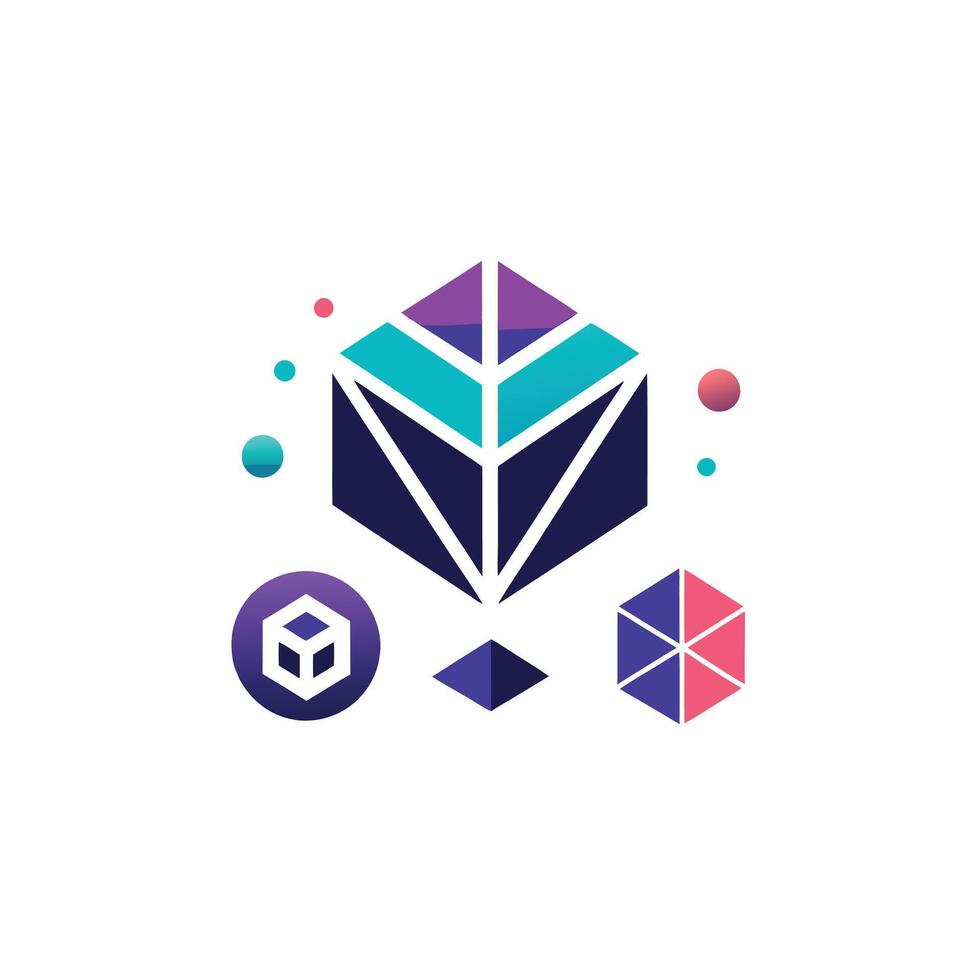 Creative and Elegant Minimalistic Logo Design for Technology and Software Company vector