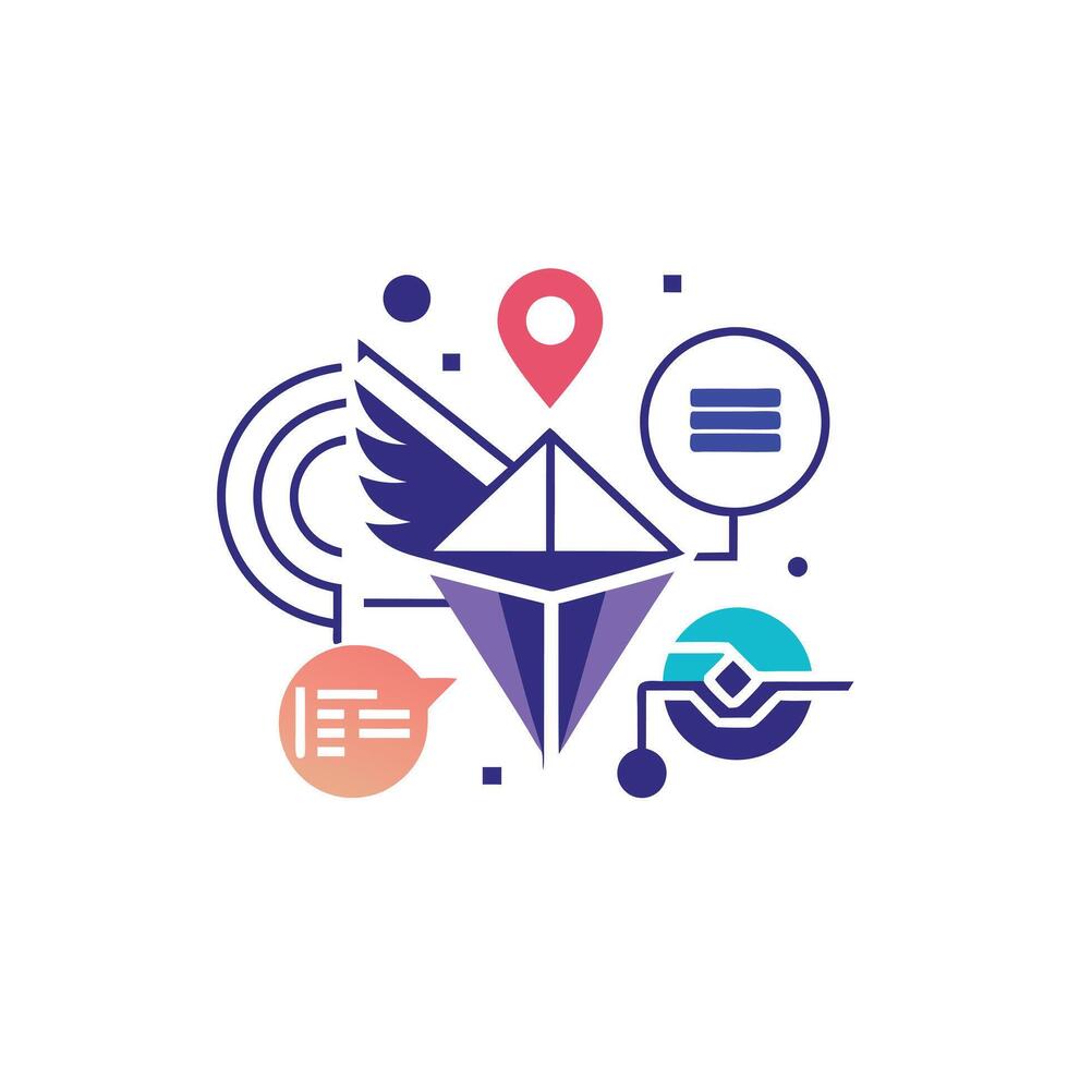 Creative and Elegant Minimalistic Logo Design for Technology and Software Company vector