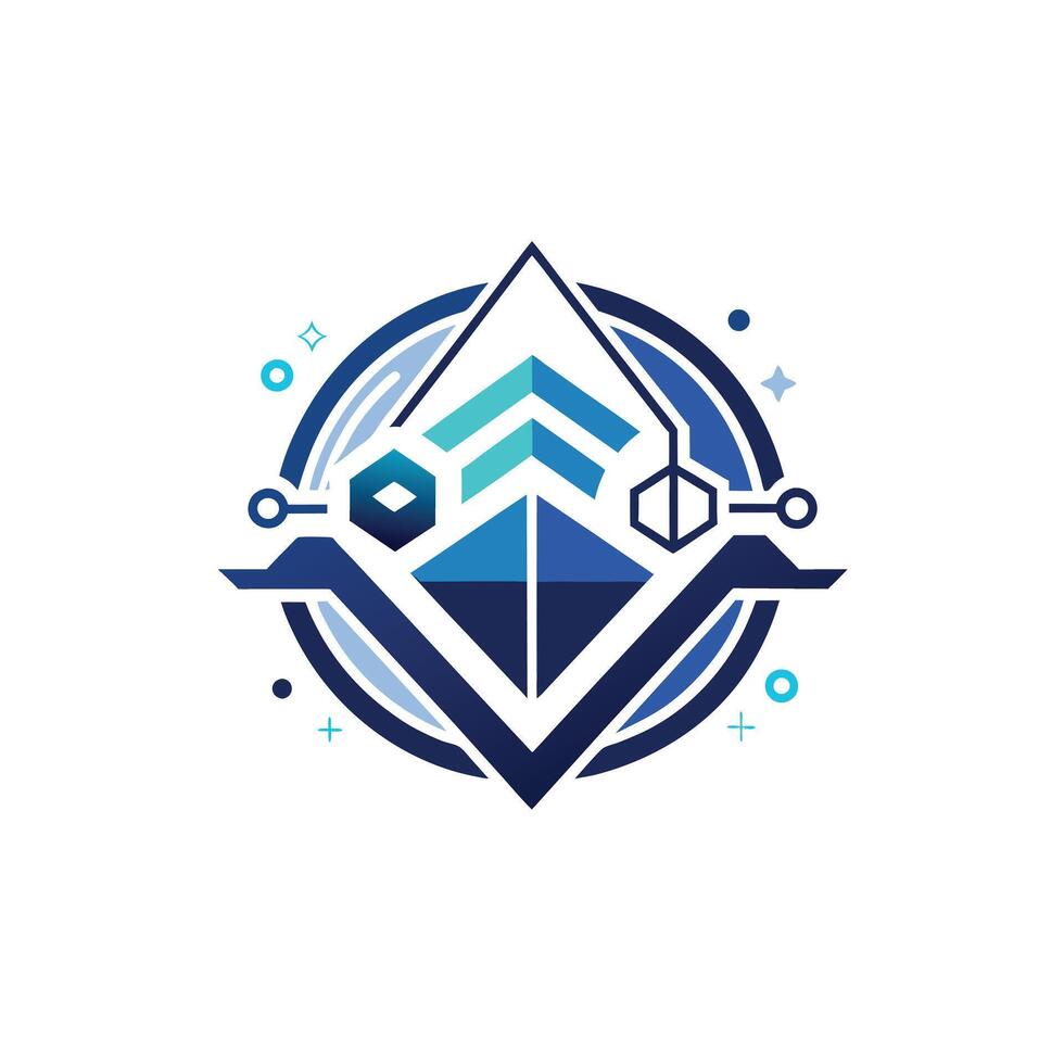 Creative and Elegant Minimalistic Logo Design for Technology and Software Company vector