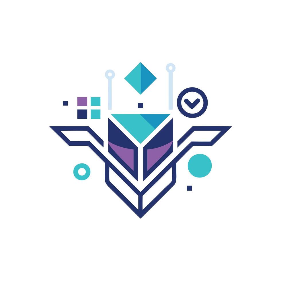 Creative and Elegant Minimalistic Logo Design for Technology and Software Company vector