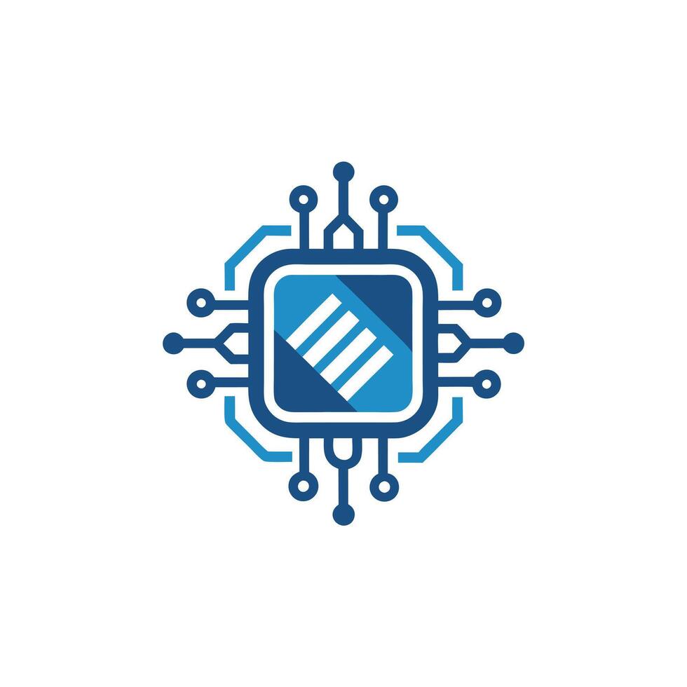 Creative and Elegant Minimalistic Logo Design for Technology and Software Company vector