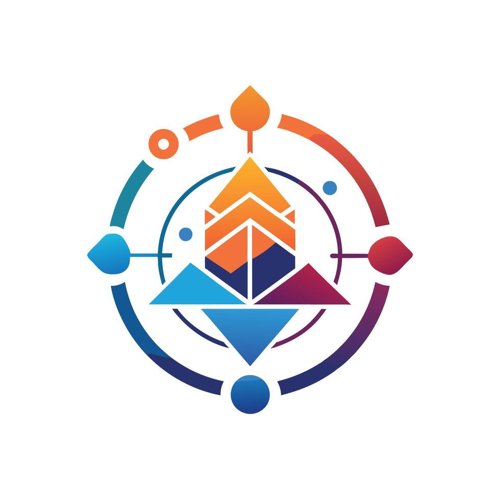 Creative and Elegant Minimalistic Logo Design for Technology and Software Company vector