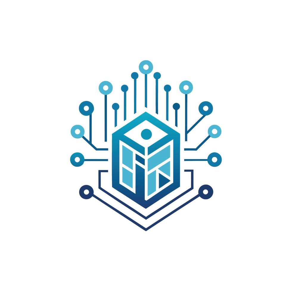 Creative and Elegant Minimalistic Logo Design for Technology and Software Company vector