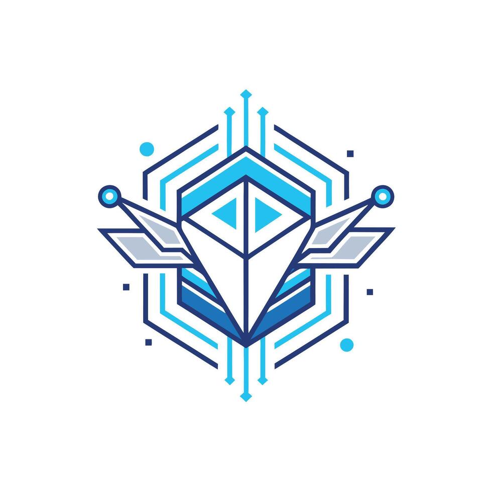 Creative and Elegant Minimalistic Logo Design for Technology and Software Company vector