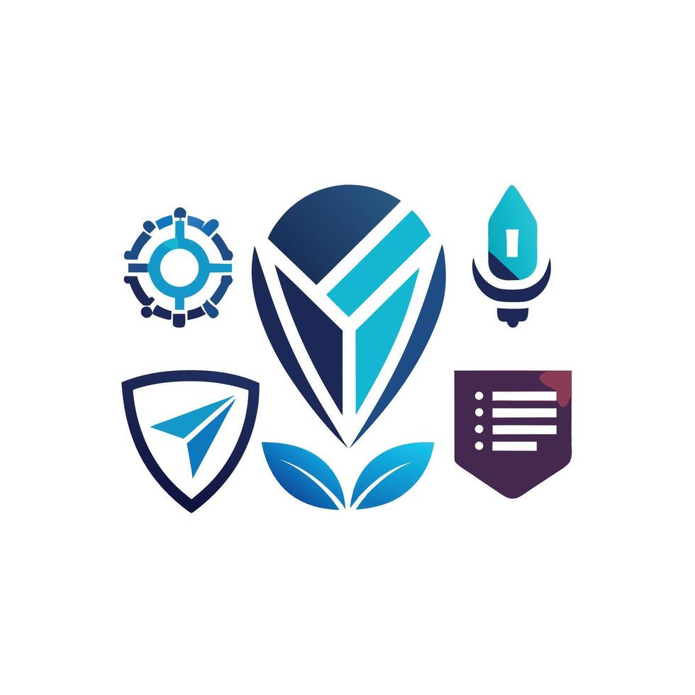 Creative and Elegant Minimalistic Logo Design for Technology and Software Company vector