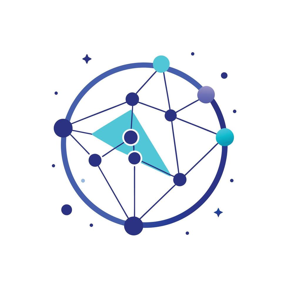 Creative and Elegant Minimalistic Logo Design for Technology and Software Company vector