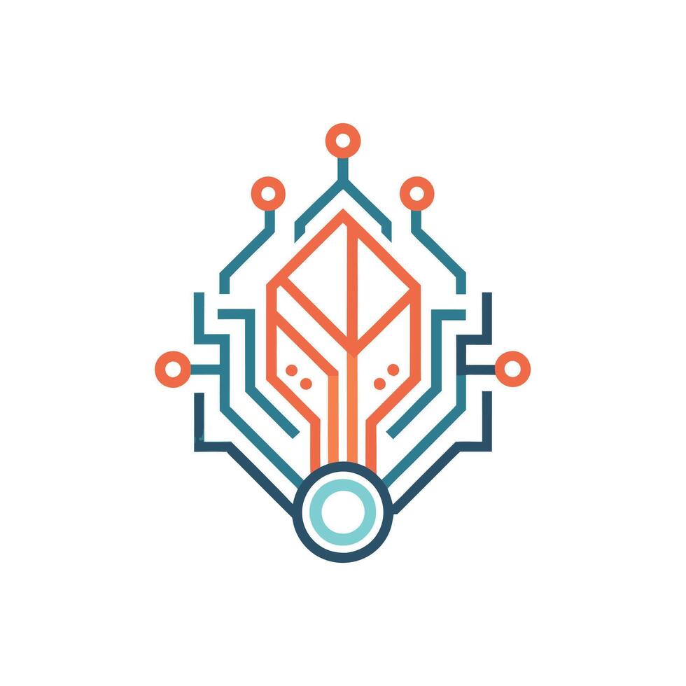 Creative and Elegant Minimalistic Logo Design for Technology and Software Company vector