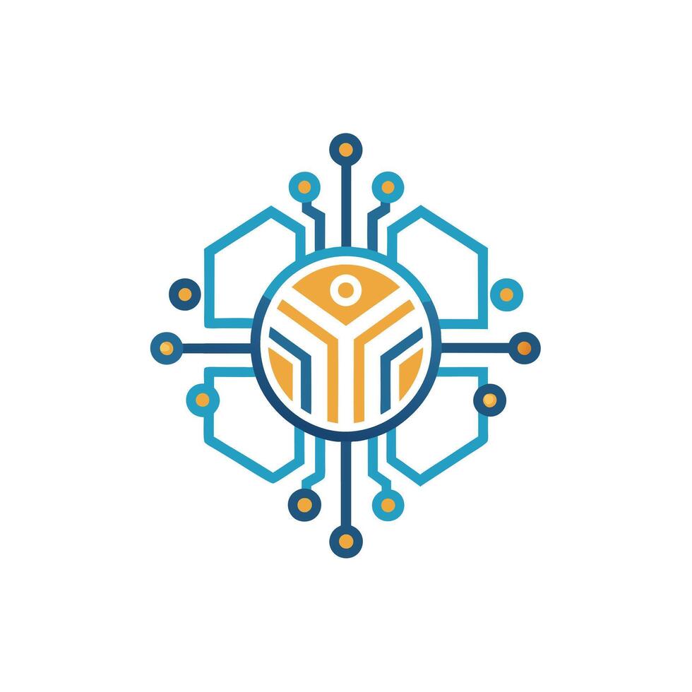 Creative and Elegant Minimalistic Logo Design for Technology and Software Company vector