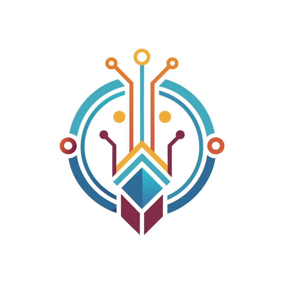 Creative and Elegant Minimalistic Logo Design for Technology and Software Company vector