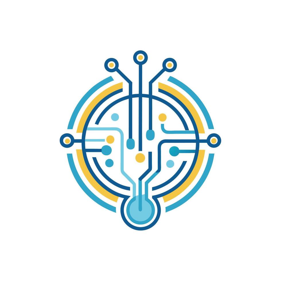 Creative and Elegant Minimalistic Logo Design for Technology and Software Company vector