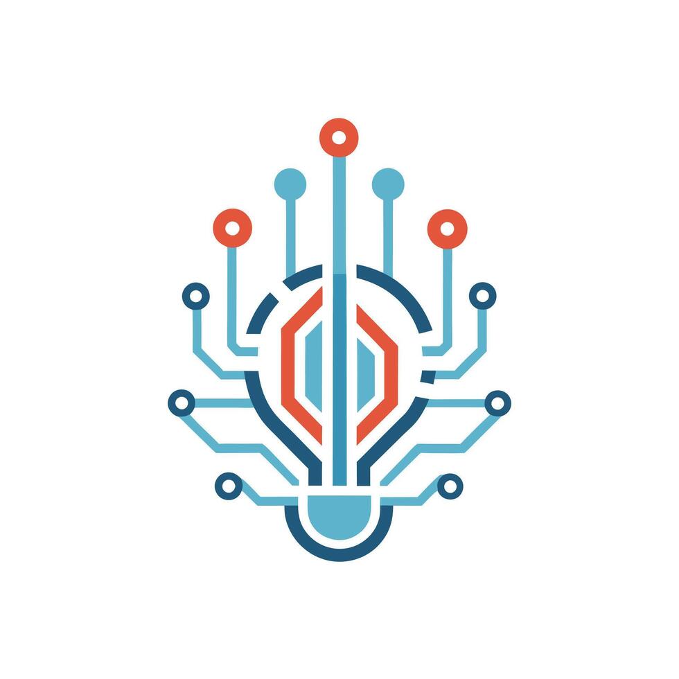 Creative and Elegant Minimalistic Logo Design for Technology and Software Company vector