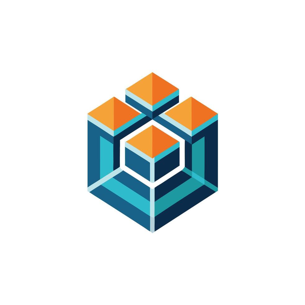 Creative and Elegant Minimalistic Logo Design for Technology and Software Company vector