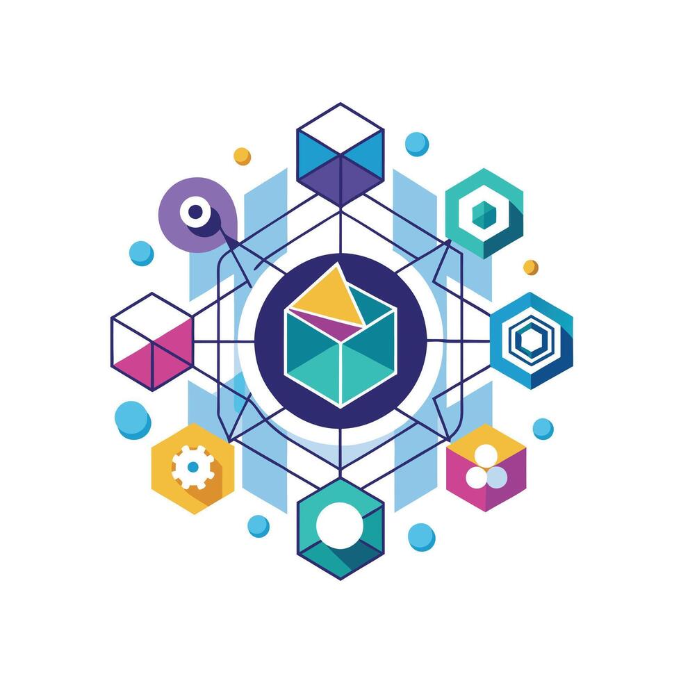 Creative and Elegant Minimalistic Logo Design for Technology and Software Company vector