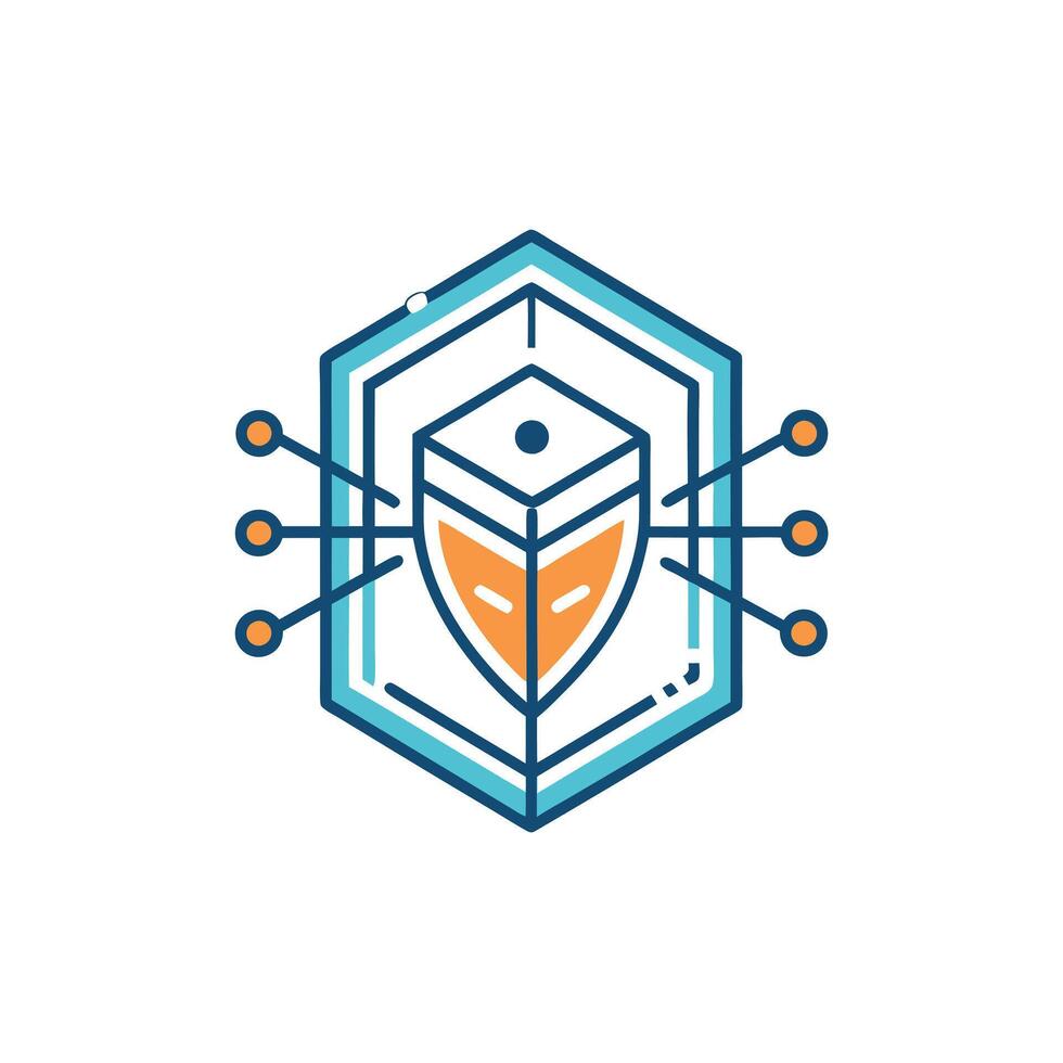 Creative and Elegant Minimalistic Logo Design for Technology and Software Company vector
