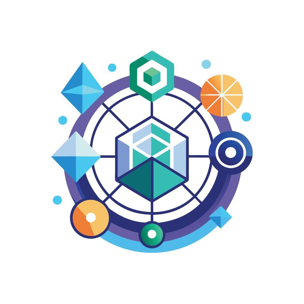 Creative and Elegant Minimalistic Logo Design for Technology and Software Company vector