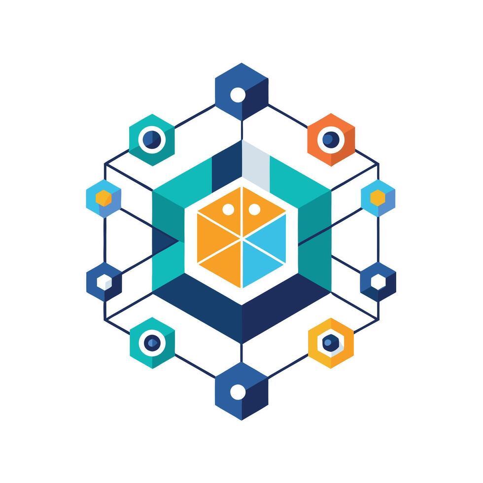Creative and Elegant Minimalistic Logo Design for Technology and Software Company vector