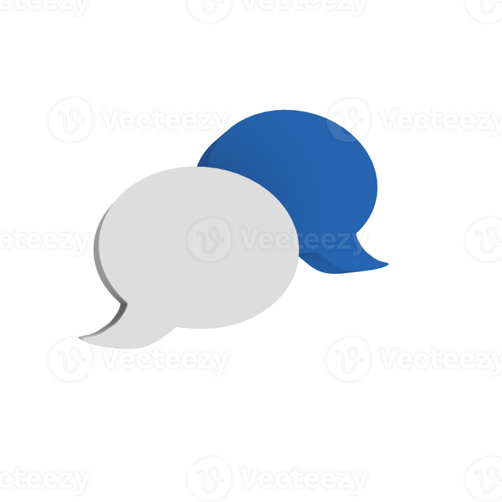 two speech bubbles on a transparent background png