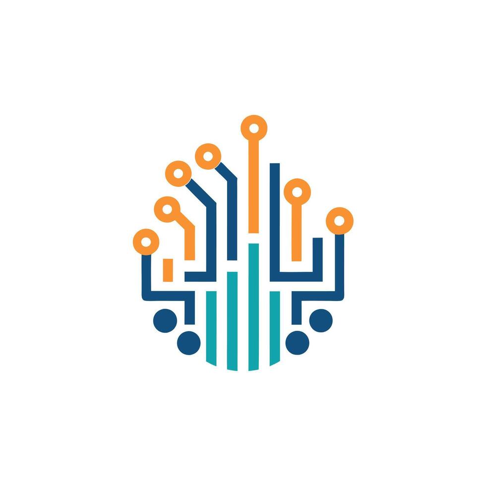 Creative and Elegant Minimalistic Logo Design for Technology and Software Company vector
