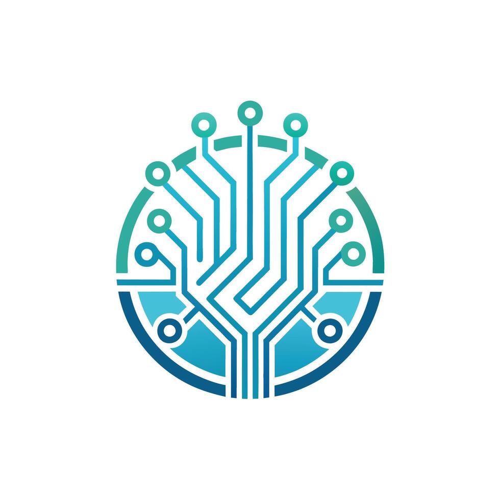 Creative and Elegant Minimalistic Logo Design for Technology and Software Company vector