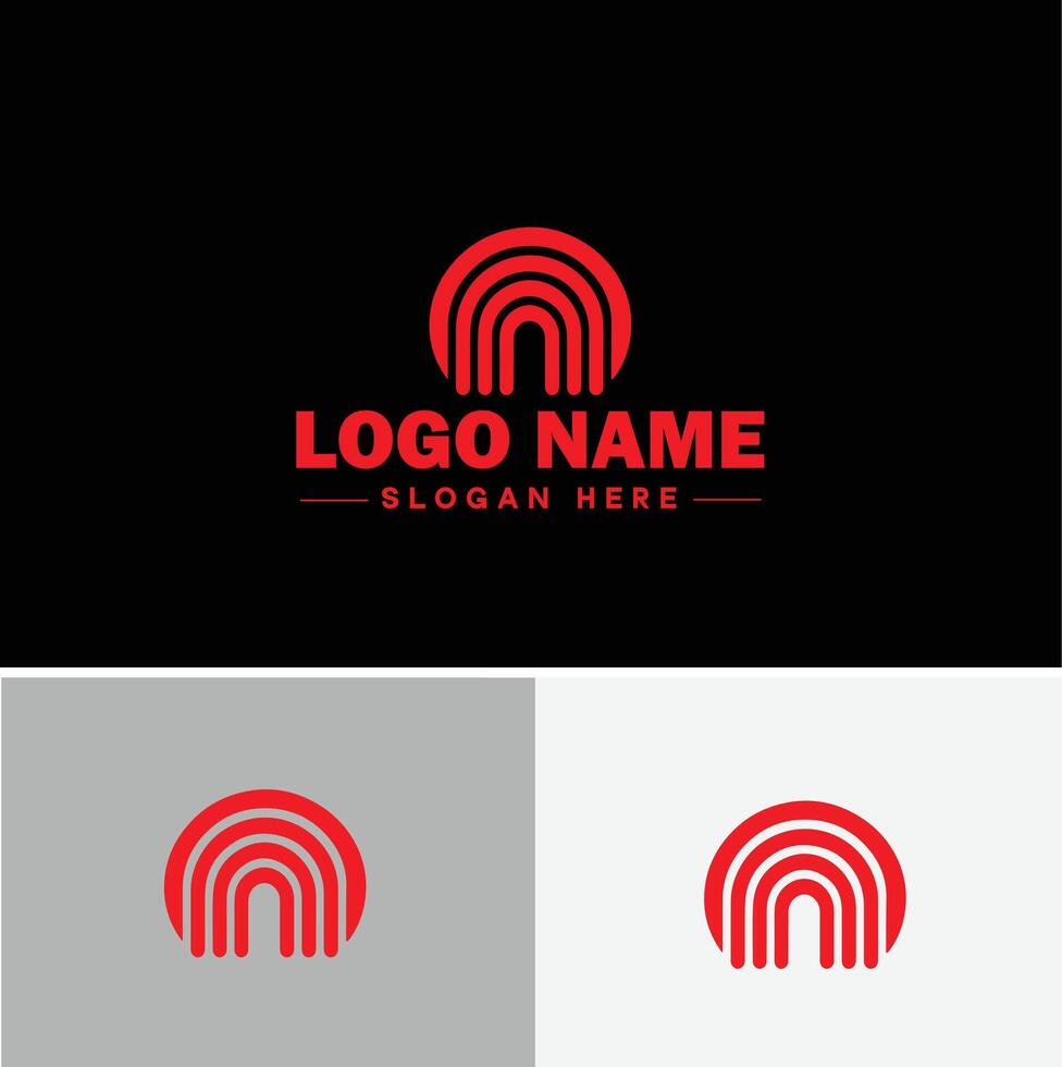 Rainbow logo icon for business app icon cloud natural silhouette rainbow logo template vector