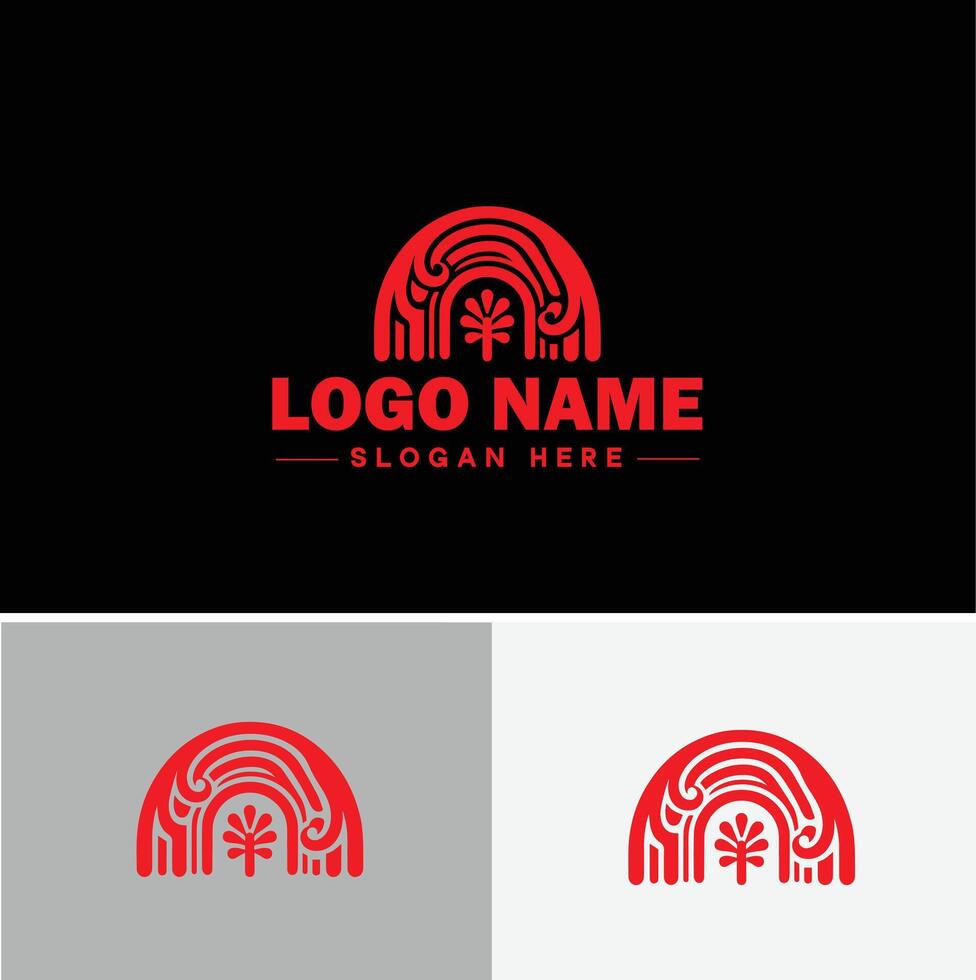 Rainbow logo icon for business app icon cloud natural silhouette rainbow logo template vector