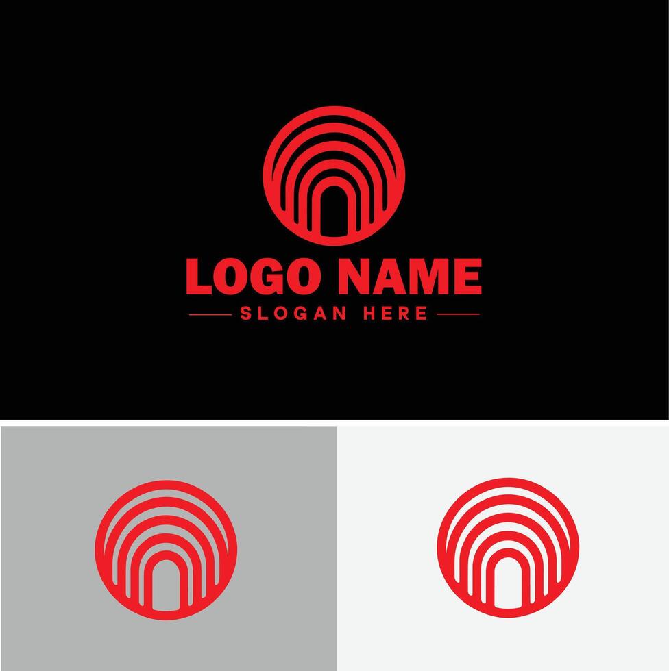 Rainbow logo icon for business app icon cloud natural silhouette rainbow logo template vector