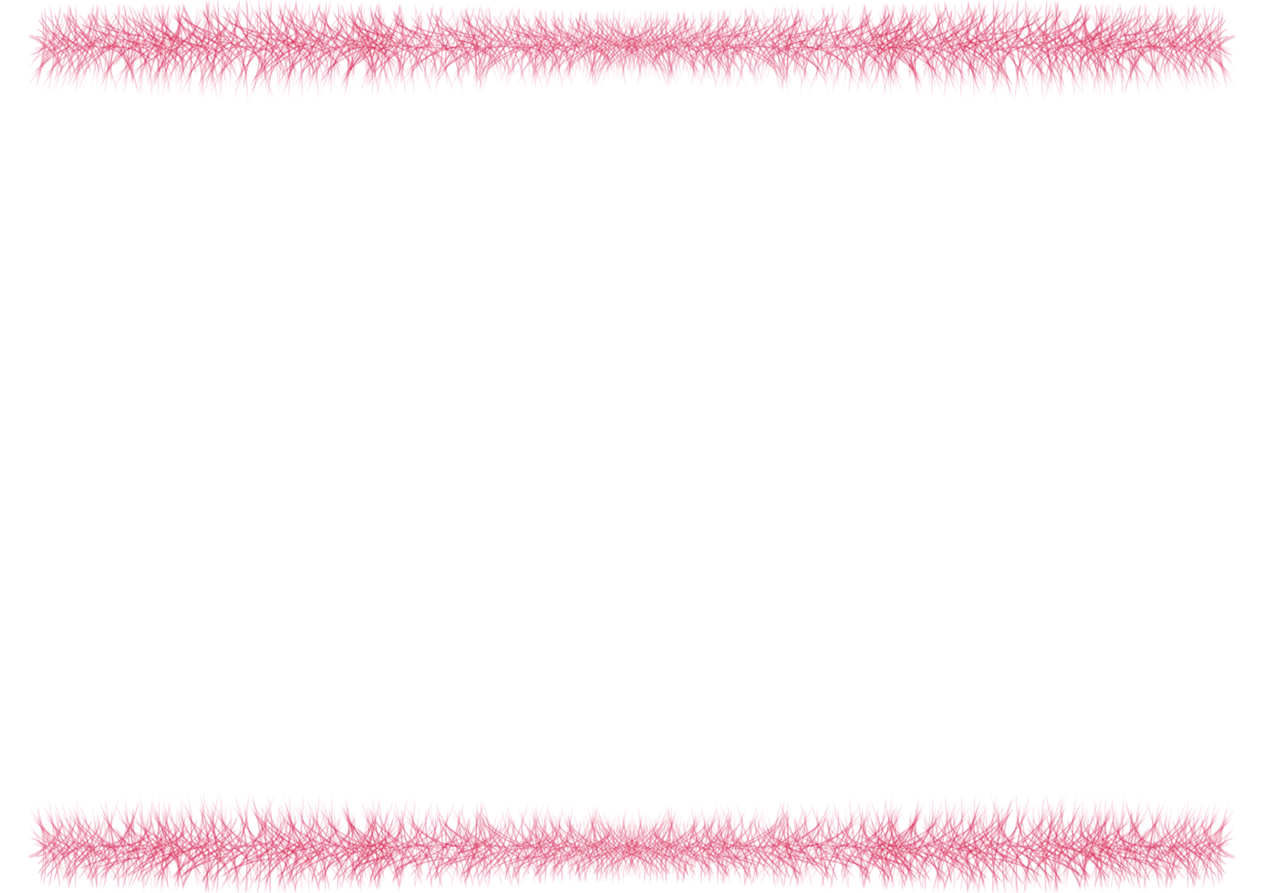 Pink red fur flower plant greeting pattern border frame isolated with copy space for text,pic,info png