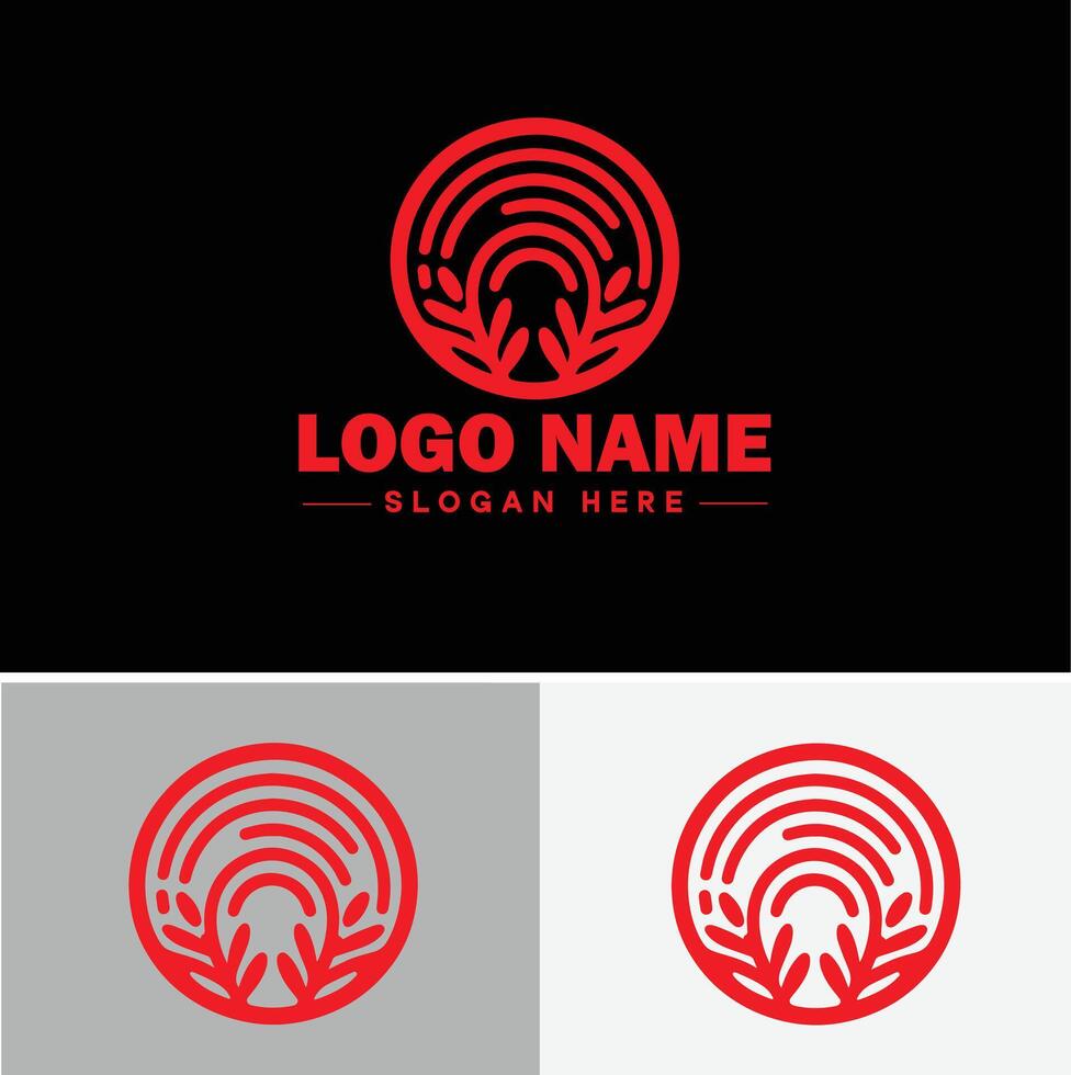 Rainbow logo icon for business app icon cloud natural silhouette rainbow logo template vector