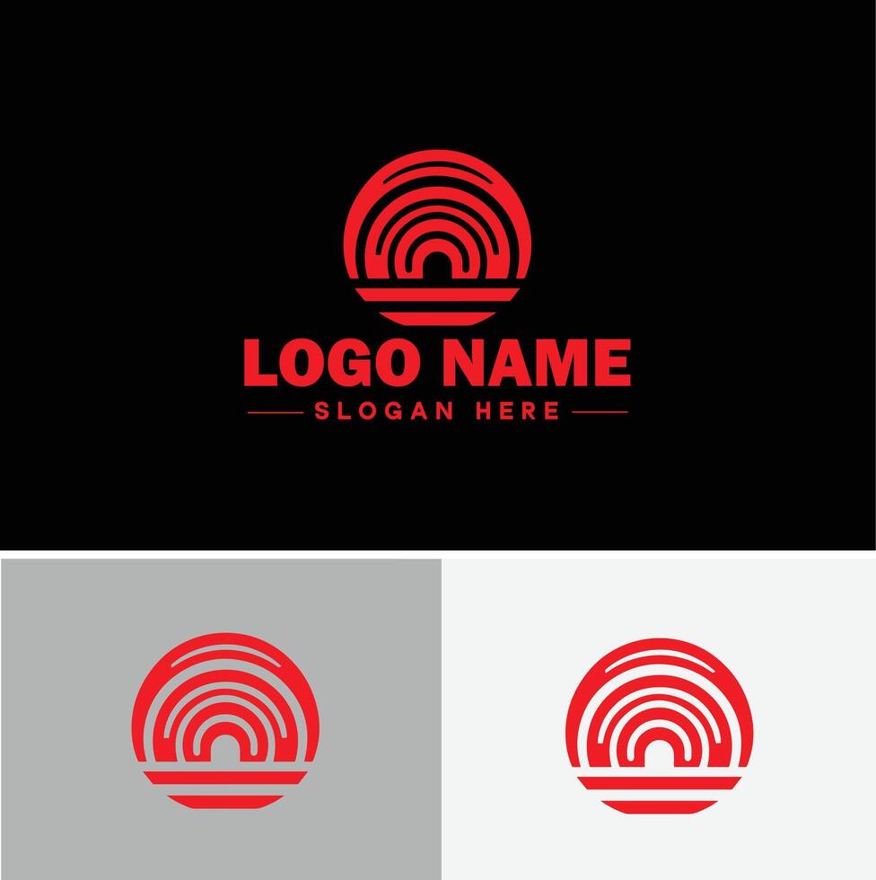 Rainbow logo icon for business app icon cloud natural silhouette rainbow logo template vector