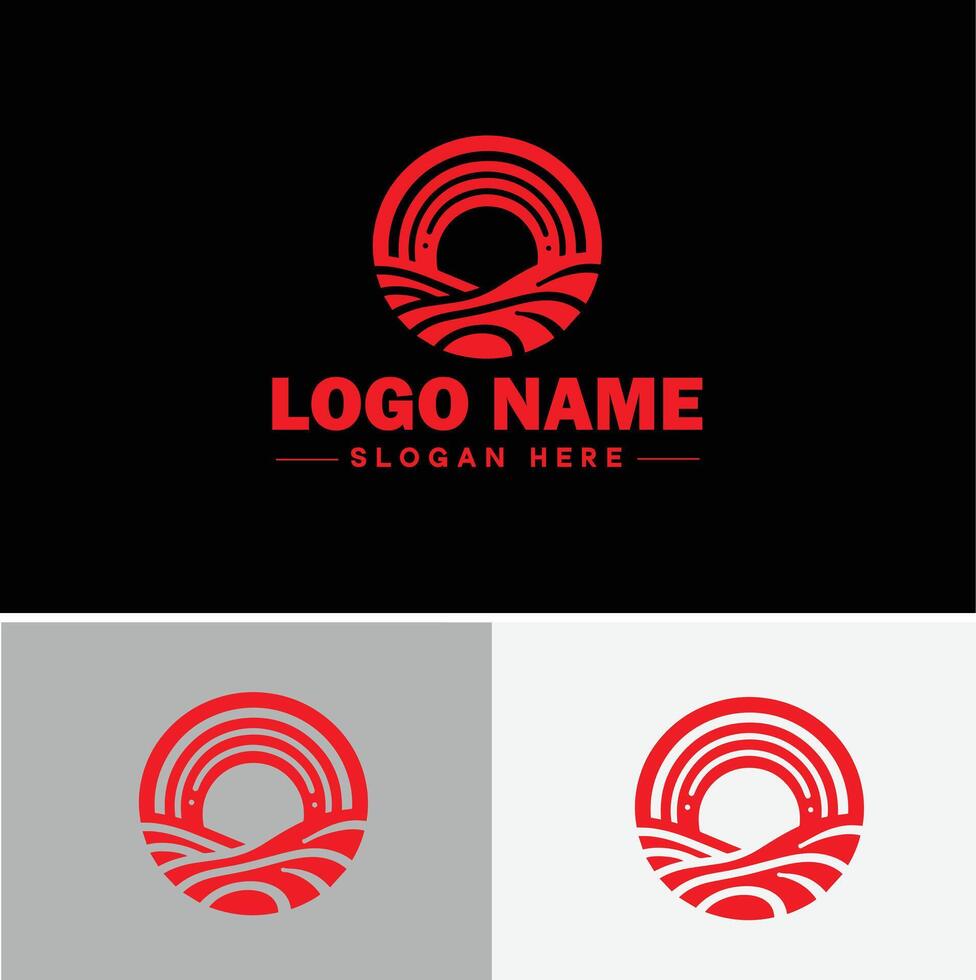 Rainbow logo icon for business app icon cloud natural silhouette rainbow logo template vector