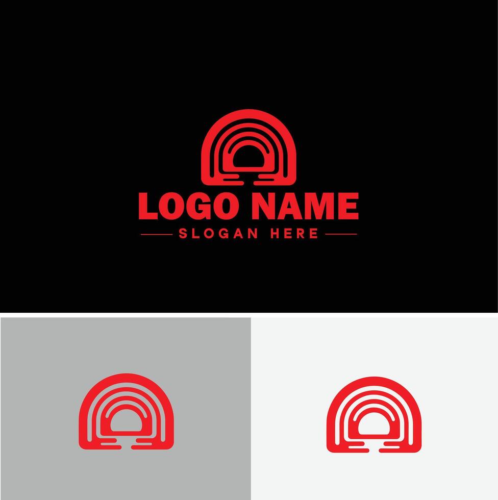 Rainbow logo icon for business app icon cloud natural silhouette rainbow logo template vector