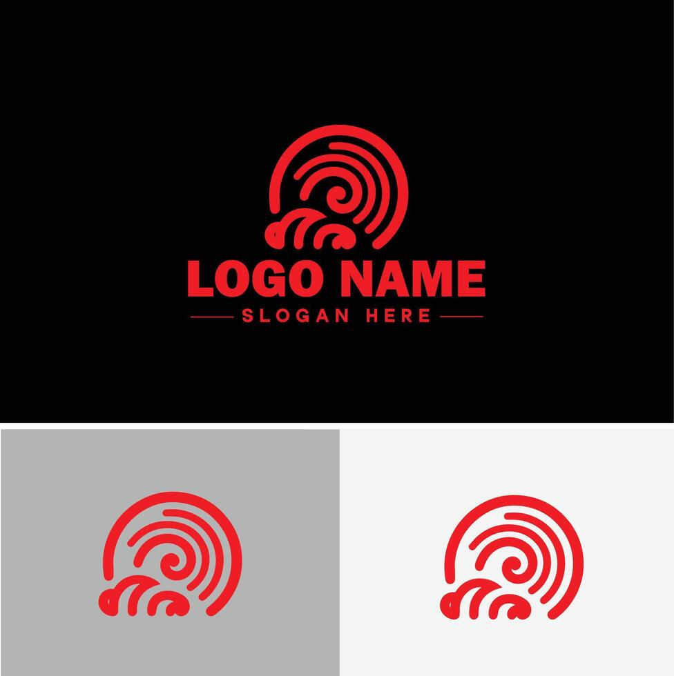 Rainbow logo icon for business app icon cloud natural silhouette rainbow logo template vector