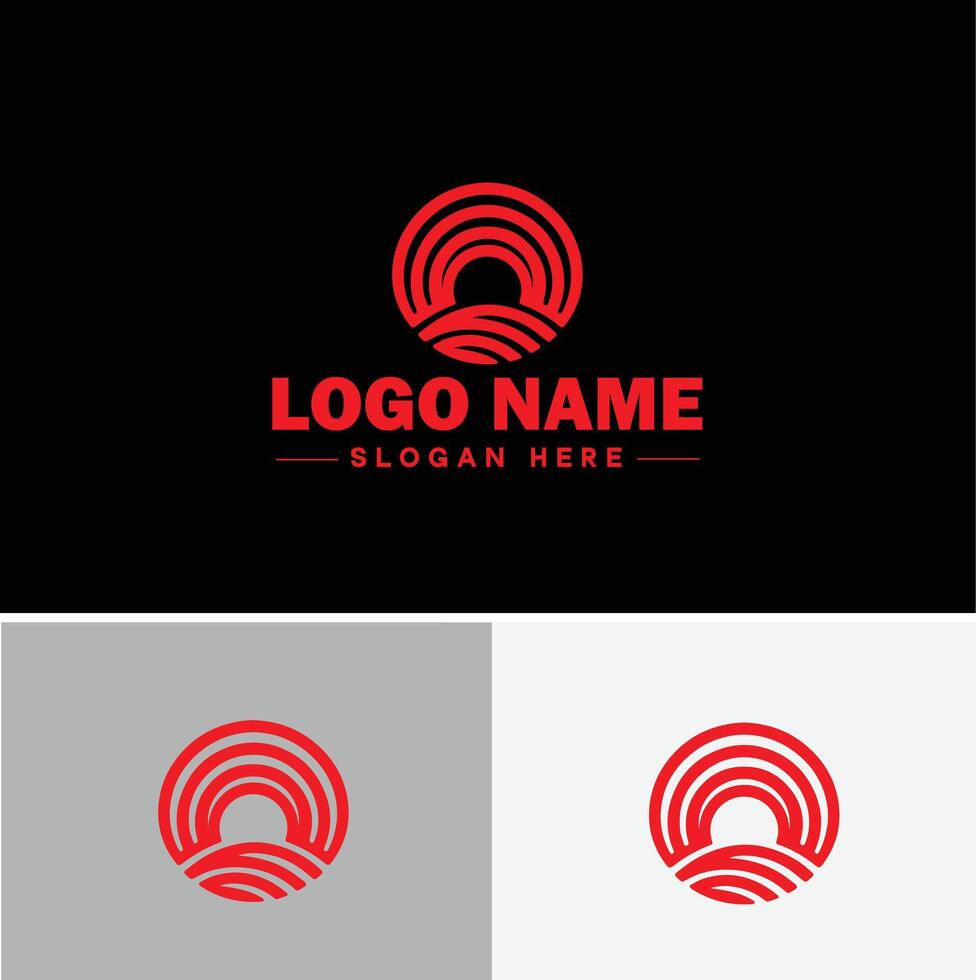 Rainbow logo icon for business app icon cloud natural silhouette rainbow logo template vector