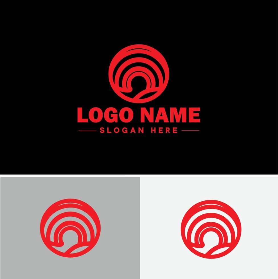 Rainbow logo icon for business app icon cloud natural silhouette rainbow logo template vector