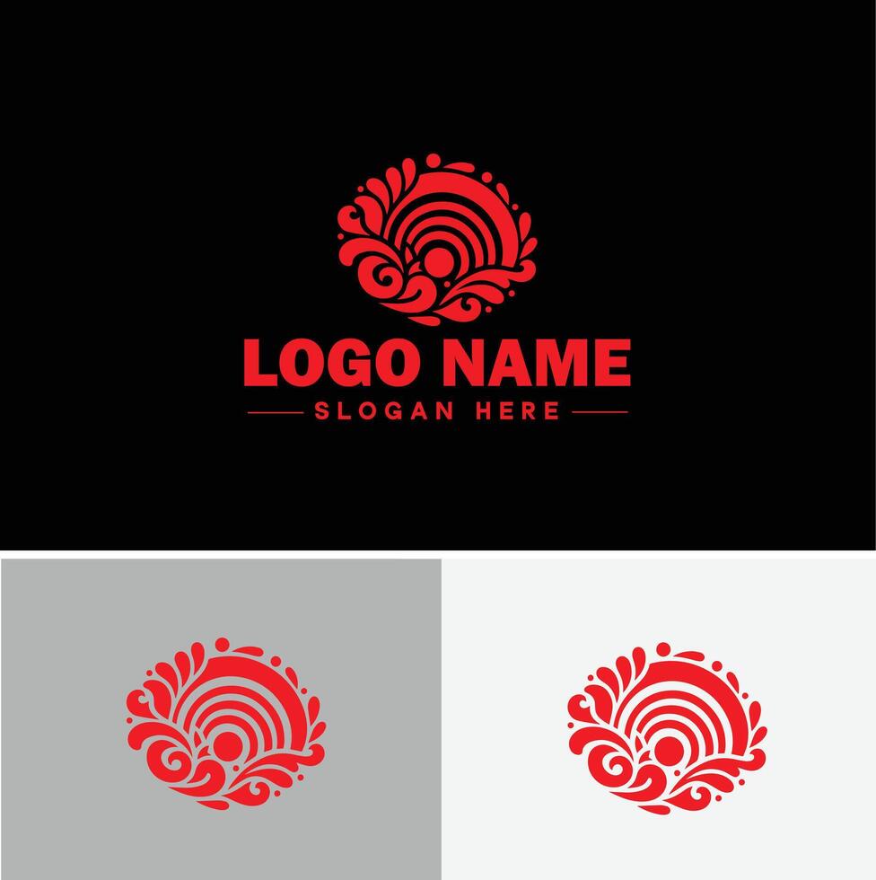 Rainbow logo icon for business app icon cloud natural silhouette rainbow logo template vector