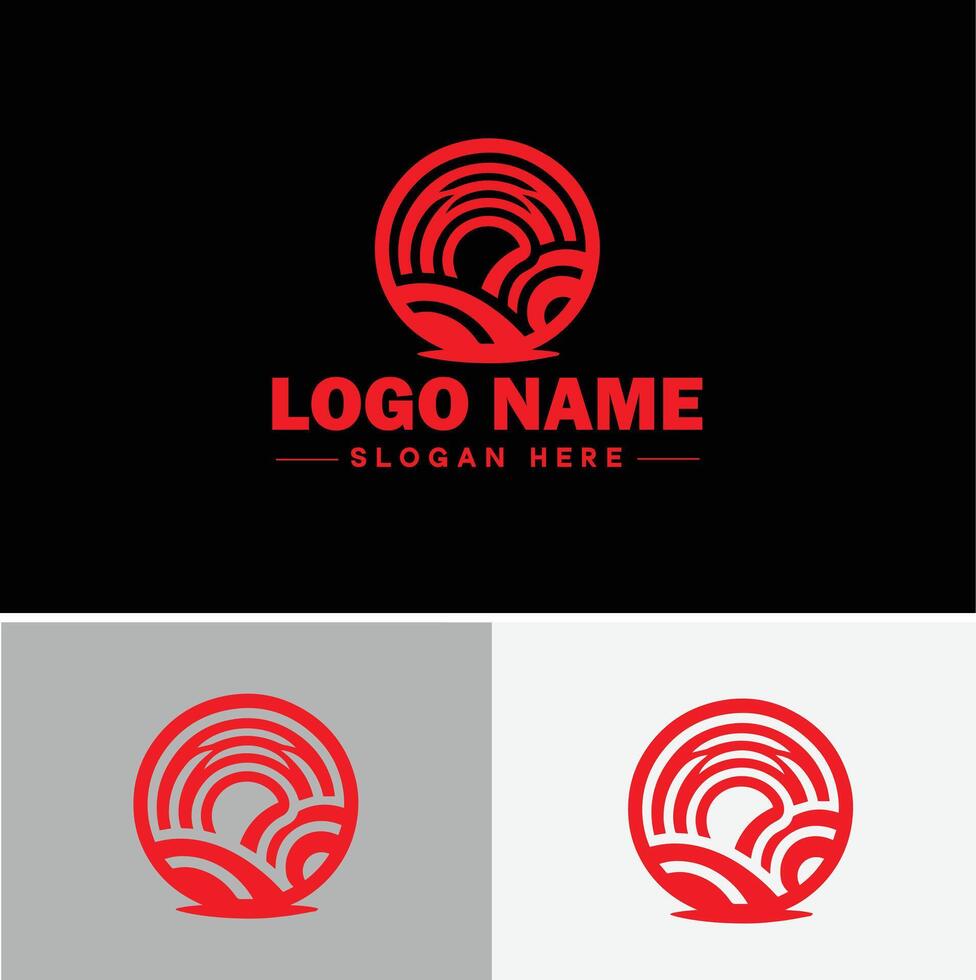 Rainbow logo icon for business app icon cloud natural silhouette rainbow logo template vector