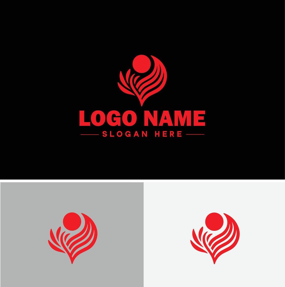 Rainbow logo icon for business app icon cloud natural silhouette rainbow logo template vector