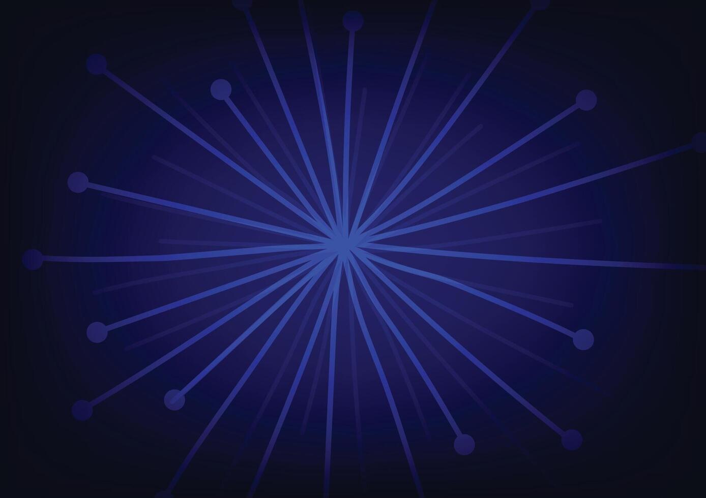 Abstract space center blue line dark background vector
