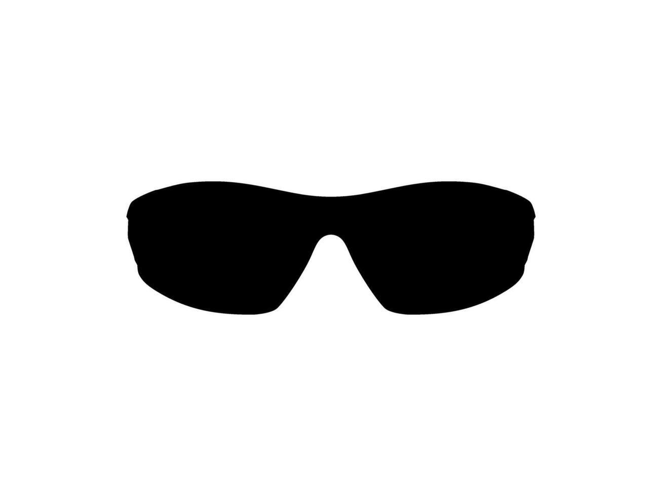 Sun Eye Glasses Silhouette, Front View, Flat Style, can use for Pictogram, Logo Gram, Apps, Art Illustration, Template for Avatar Profile Image, Website, or Graphic Design Element vector