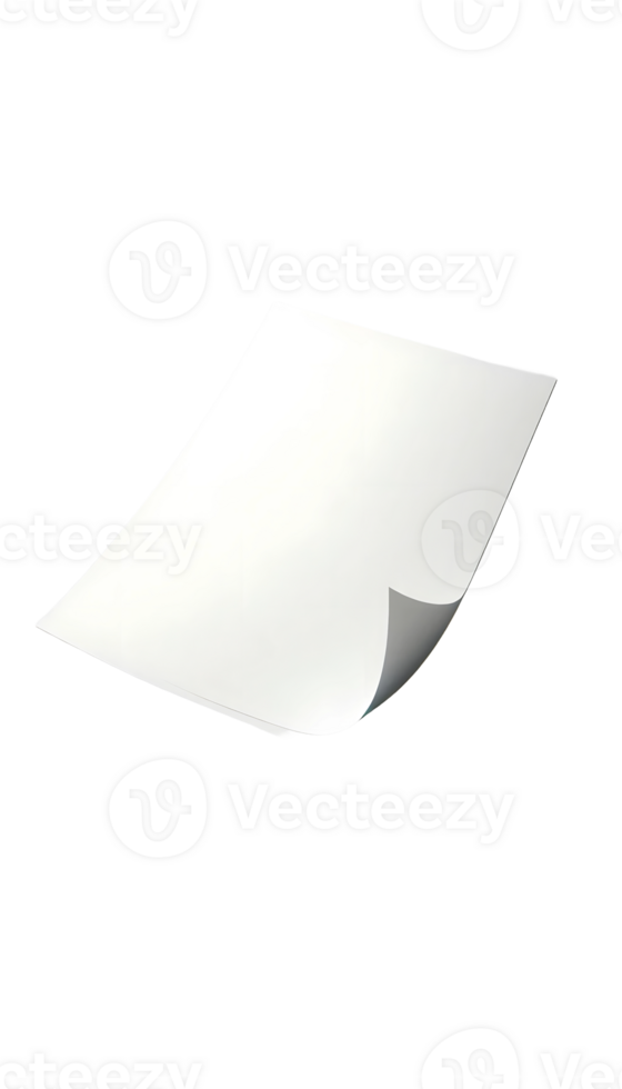 paper sheets on transparent background png