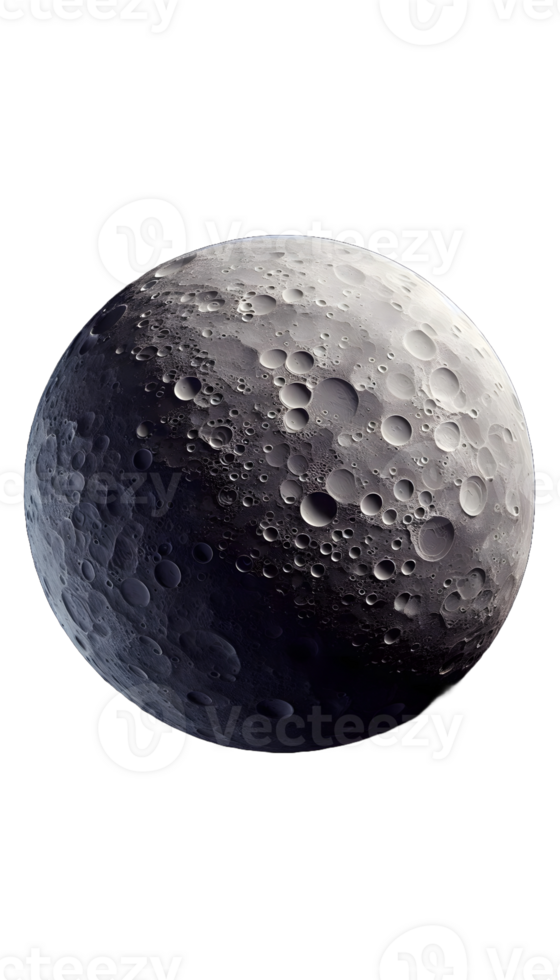 Moon isolated on transparent background png