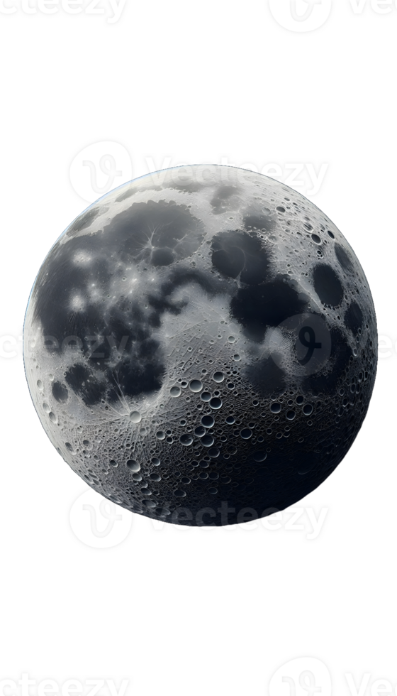 Moon isolated on transparent background png