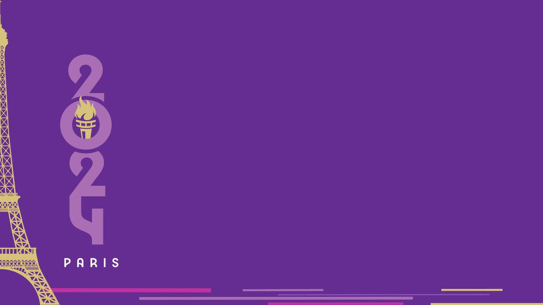 Travel concept for France or Paris tour, copy space horizontal background. vector