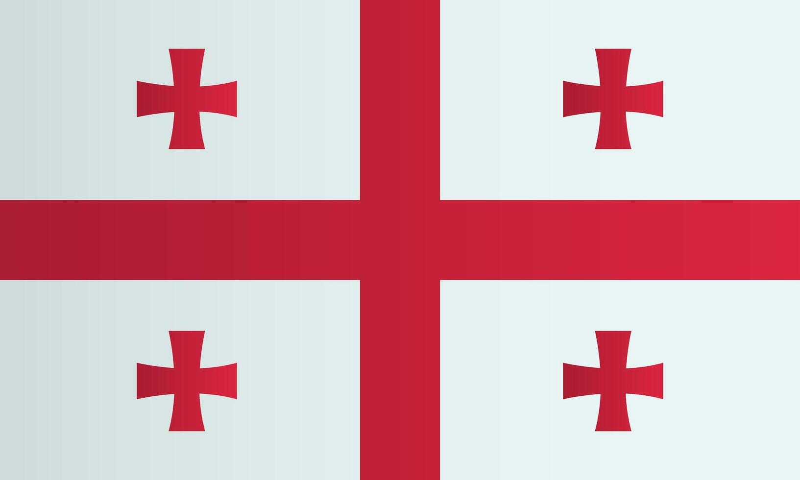 Georgian national flag. Georgia identity vector