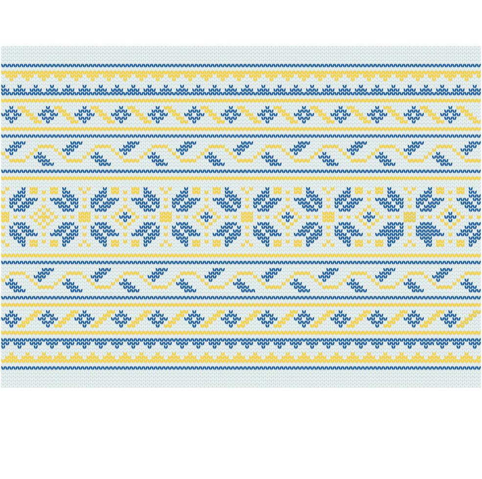 Ukrainian ornament. Imitation of knitted fabric. Illustration. Can be used for backgrounds, patterns, covers, souvenirs, clothing, textiles and other layouts. vector