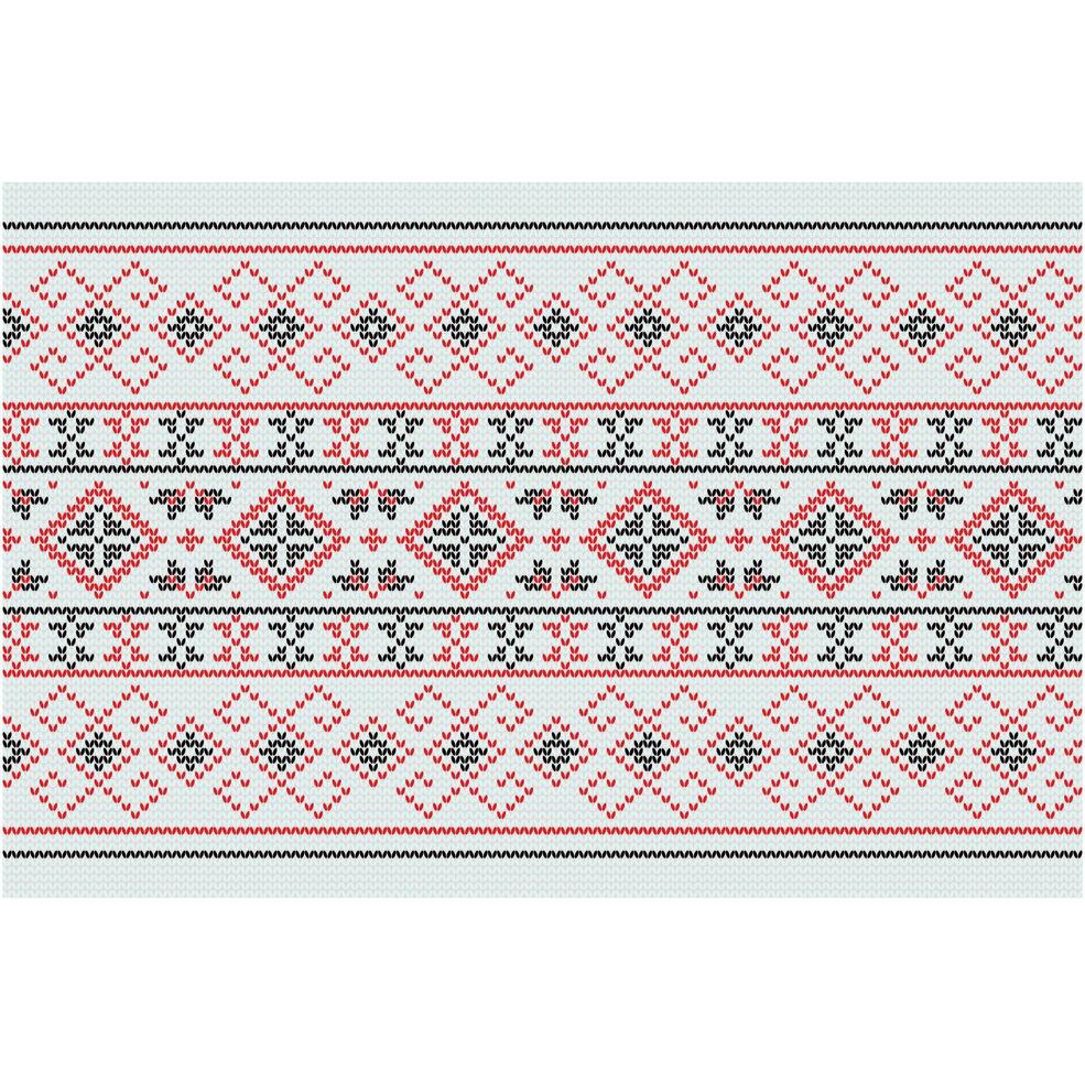 Ukrainian ornament. Imitation of knitted fabric. Illustration. Can be used for backgrounds, patterns, covers, souvenirs, clothing, textiles and other layouts. vector