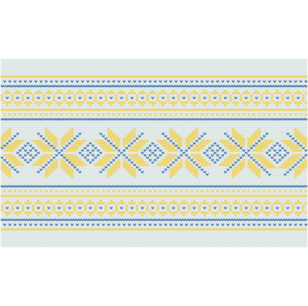 Ukrainian ornament. Imitation of knitted fabric. Illustration. Can be used for backgrounds, patterns, covers, souvenirs, clothing, textiles and other layouts. vector