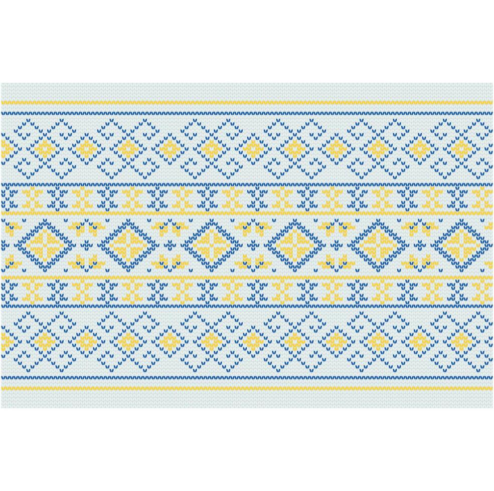 Ukrainian ornament. Imitation of knitted fabric. Illustration. Can be used for backgrounds, patterns, covers, souvenirs, clothing, textiles and other layouts. vector